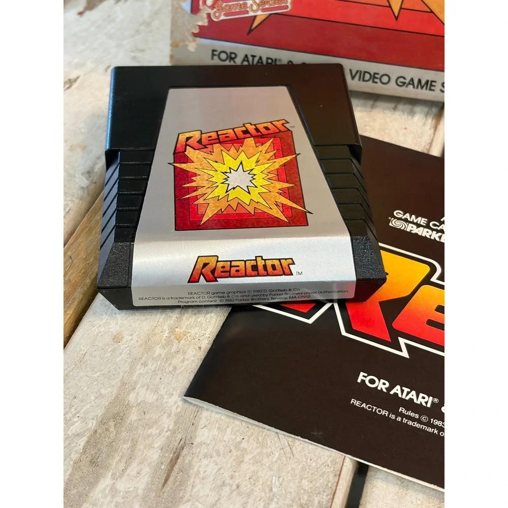 Reactor Atari 2600 Parker Brothers Video Game CIB Box Manual 1982 PB5530